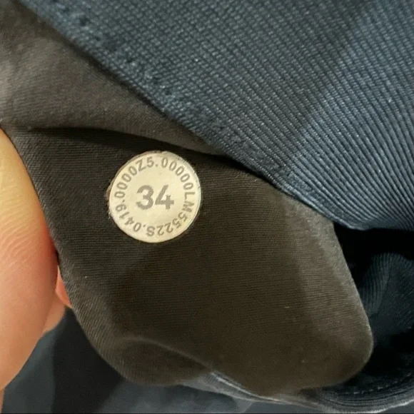 Lululemon Pants Men 34 Navy  Commission SLIM Fit Warpstreme Stretch Golf Chino - Picture 3 of 11